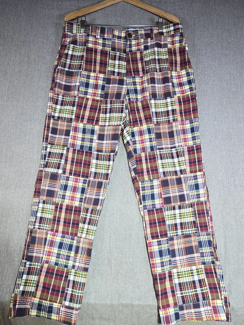 Brooks Brothers “346” Multicolor Patchwork Madras Pants - W38/L30